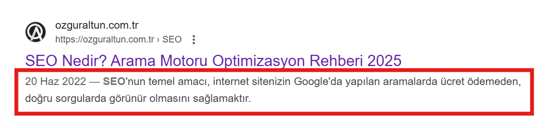 meta açıklama kontrolü