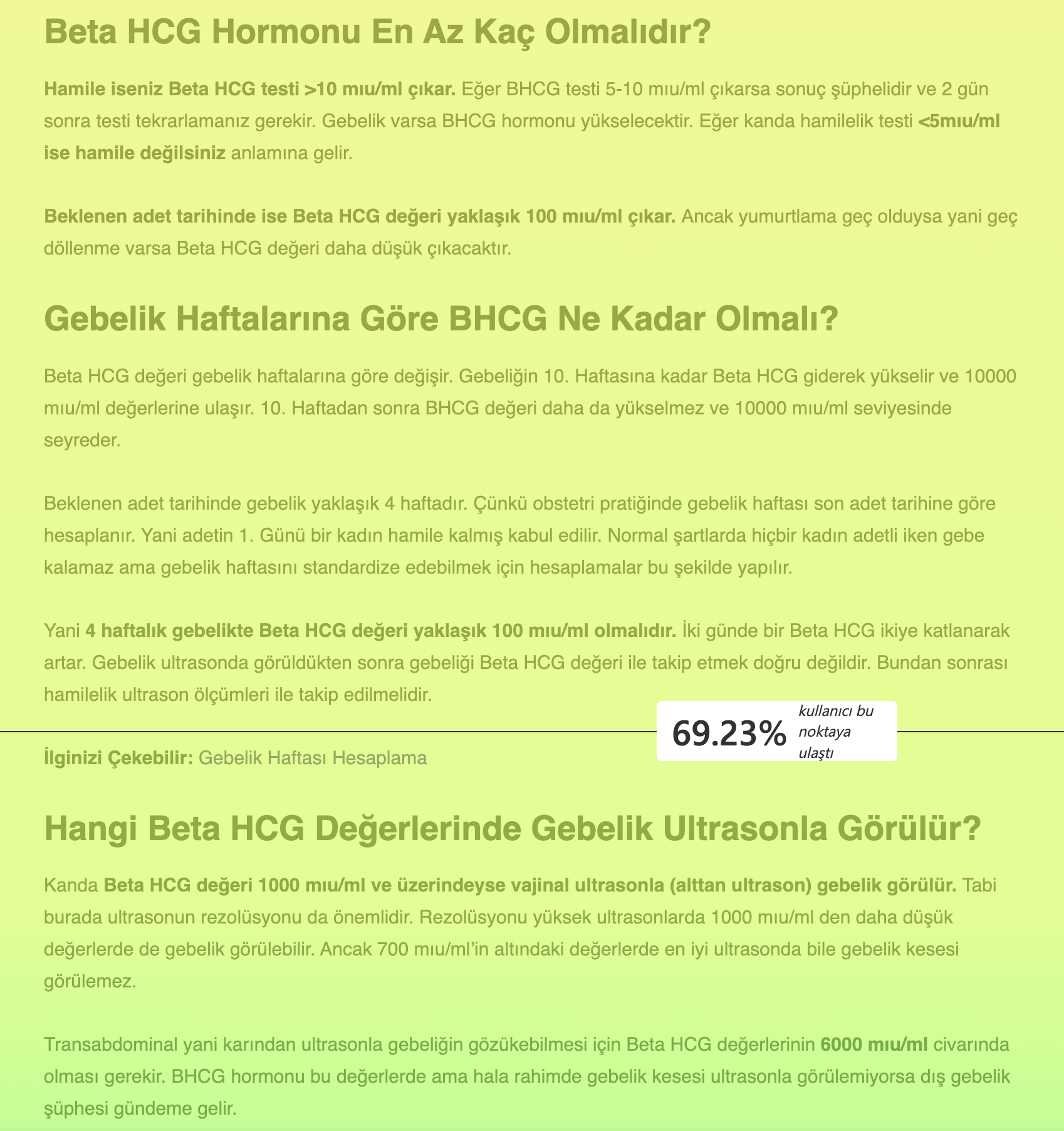 içerik uzunluğu ve kaydırma